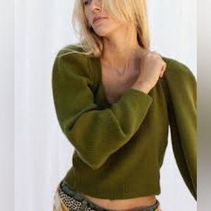 FREE PEOPLE saffron sweater